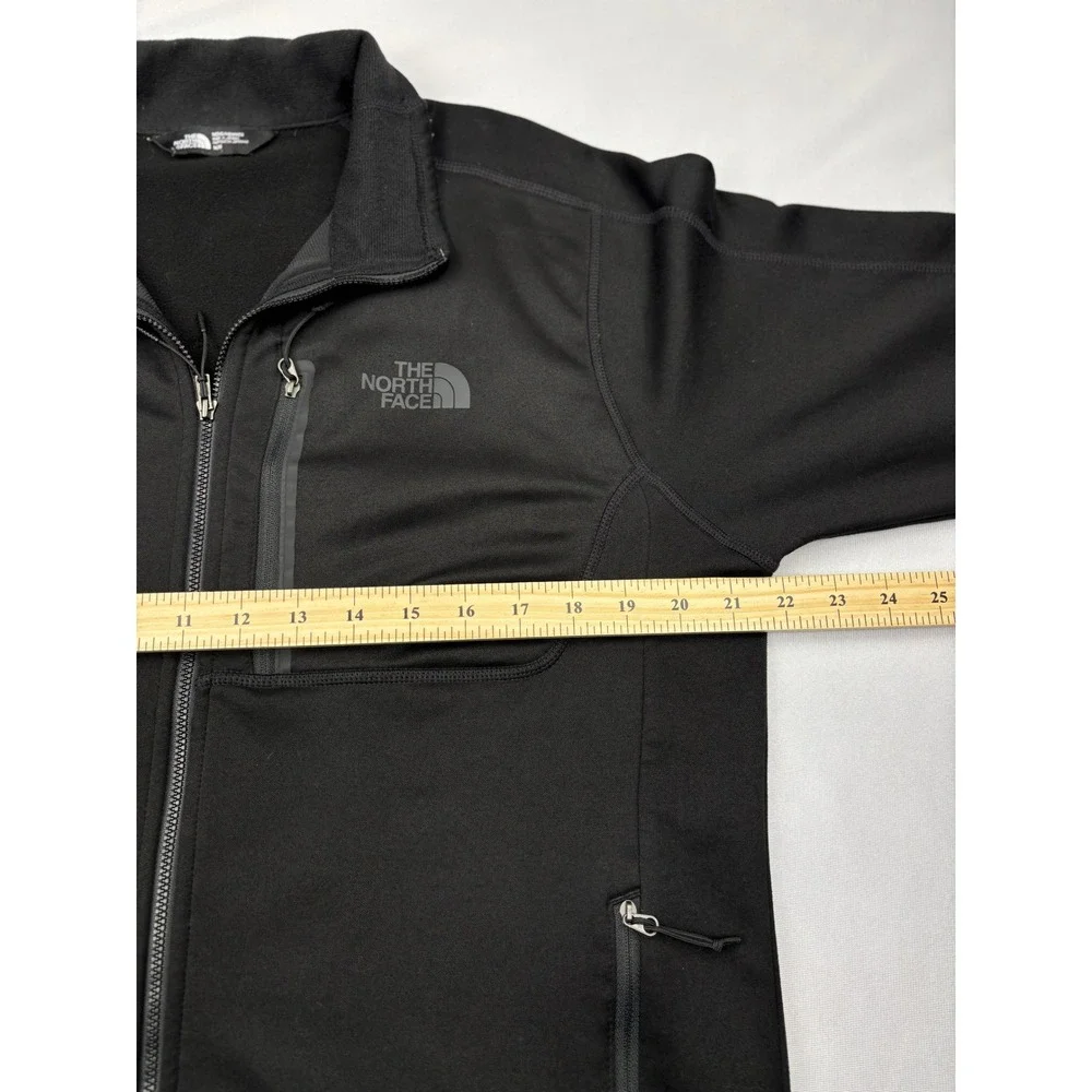 The North Face Canyonlands Full Zip Jacket Mens Medium M Black Fleece NF0A3SO6